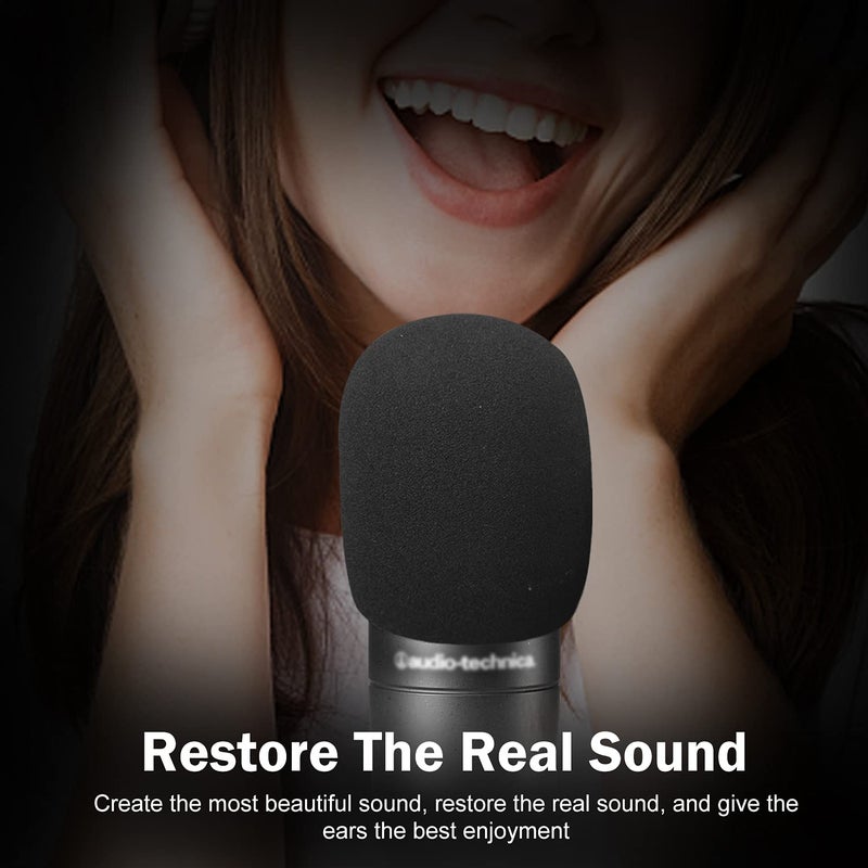 boseen Mic Cover Foam Microphone Windscreen 2PCS Pop Filter for AT2020, AT2020USB+, AT2020USBi, AT2035, AT2050 Recording Condenser Microphones - Image 5